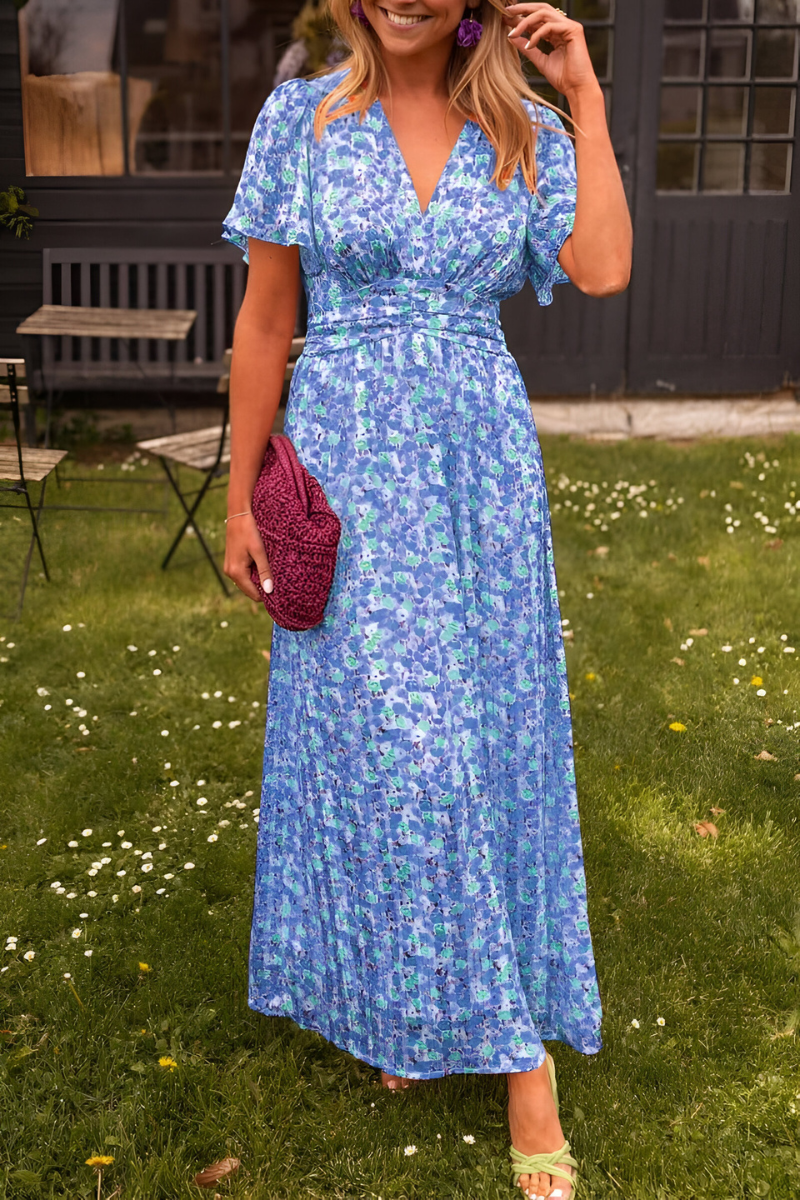 Xyla | Women's Floral Maxi Muslin Dress