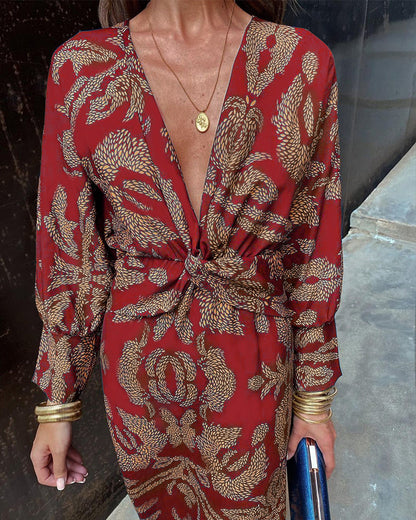 Sonya | Women's Elegant V-Neck Maxi Dress