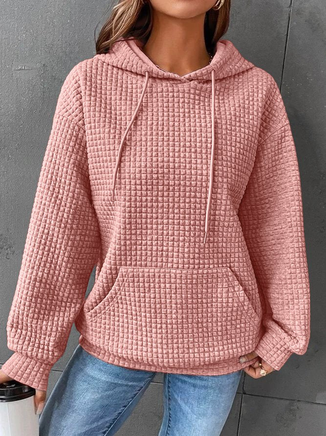 Reign | Women’s Textured Pouch Pocket Hoodie