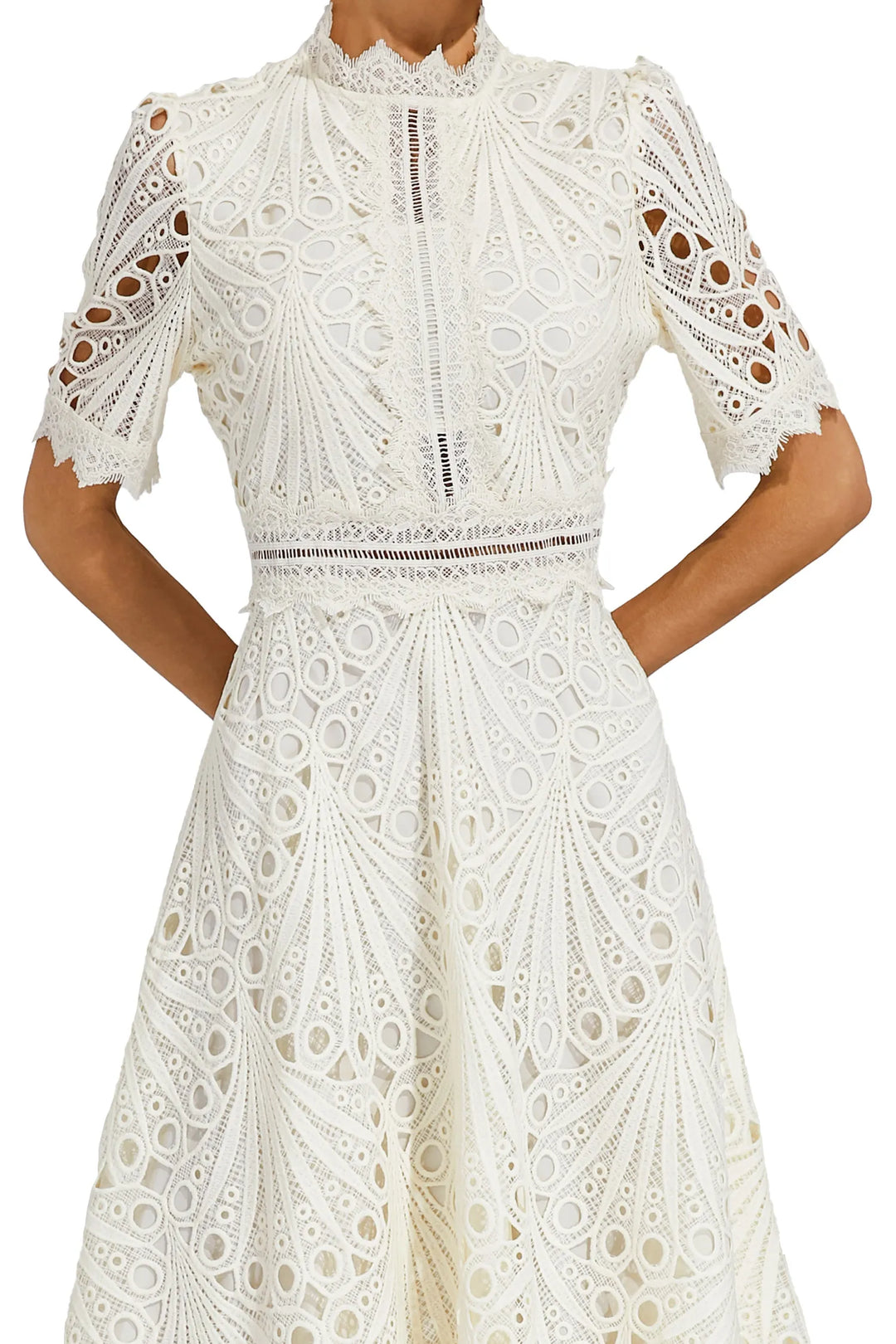 Saddy | Women's Stylish Lace Midi Dress