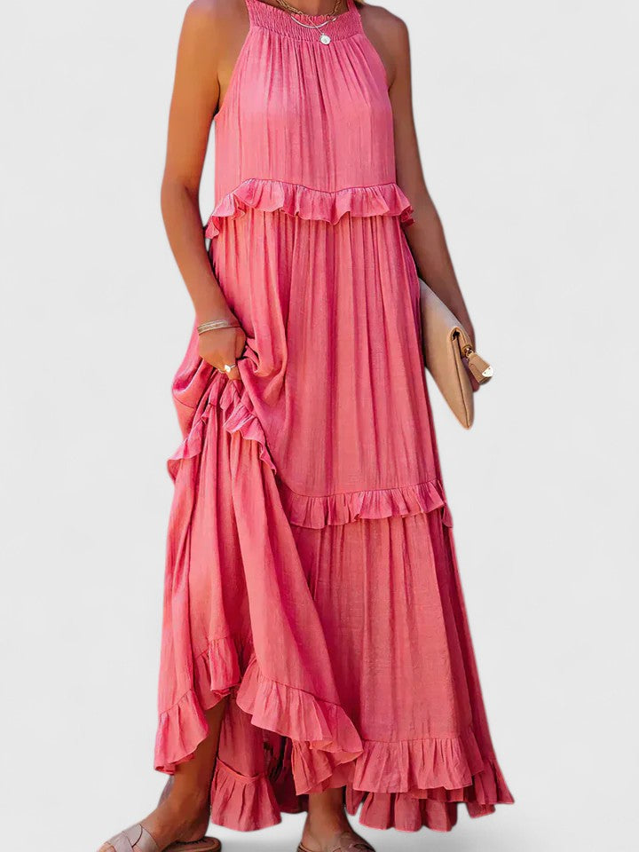 Amelie | Women's Elegant Draped Maxi Dress