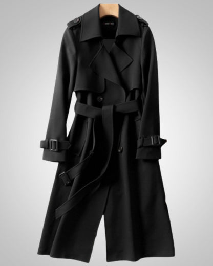 Aurora | Women's Classic Checkered Pattern Trenchcoat