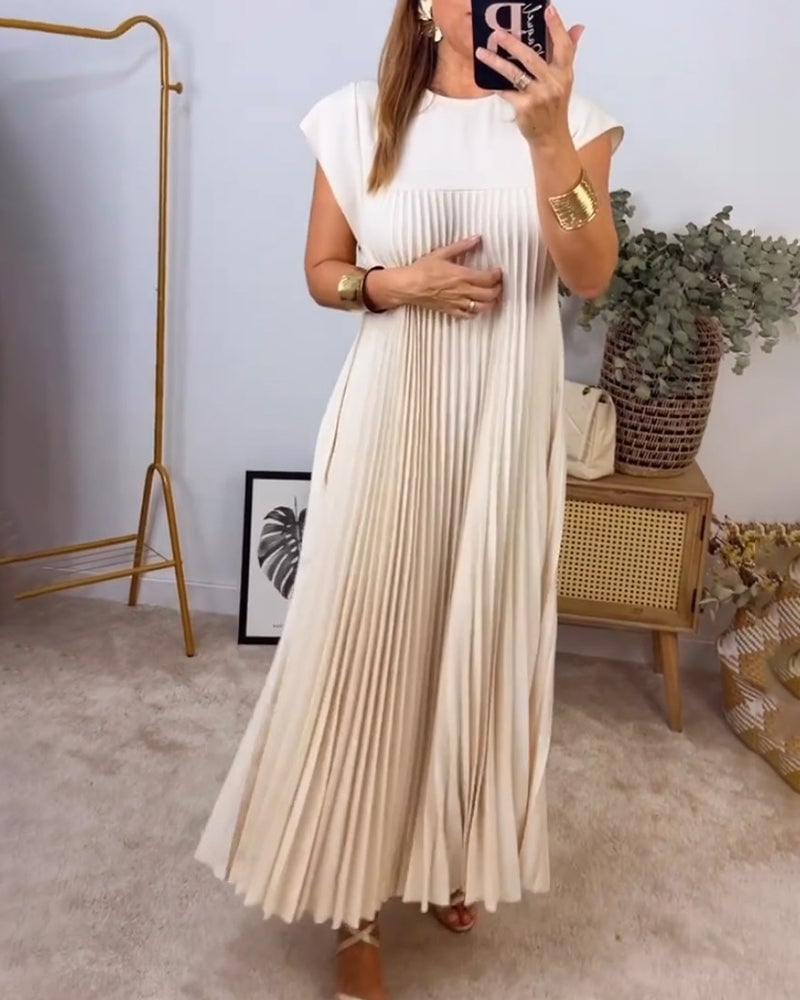 Julia | Women's Elegant Pleated Maxi Dress