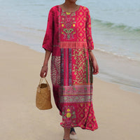 Feile | Women's Printed Relaxed Fit Maxi Dress