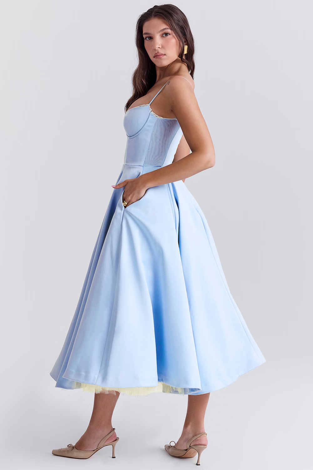 Marleen | Women’s Sophisticated Spaghettistrap Wedding Guest Dress