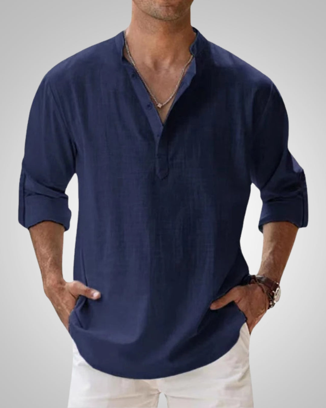 Kevin | Men's Lightweight Casual Henley Shirt