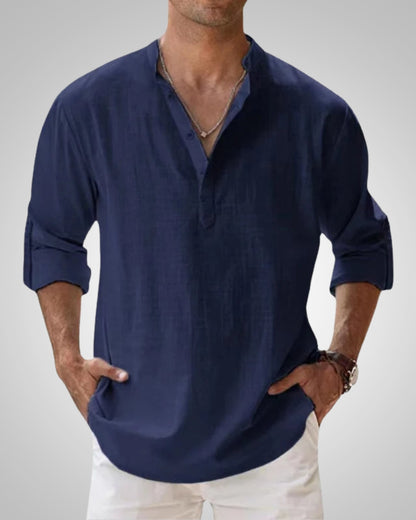 Kevin | Men's Lightweight Casual Henley Shirt