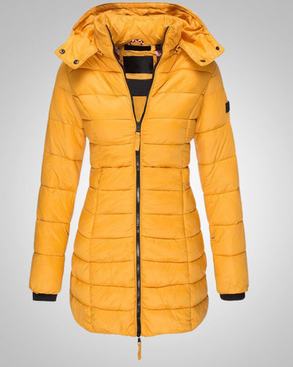 Freya | Women's Long Hooded Down Winter Jacket