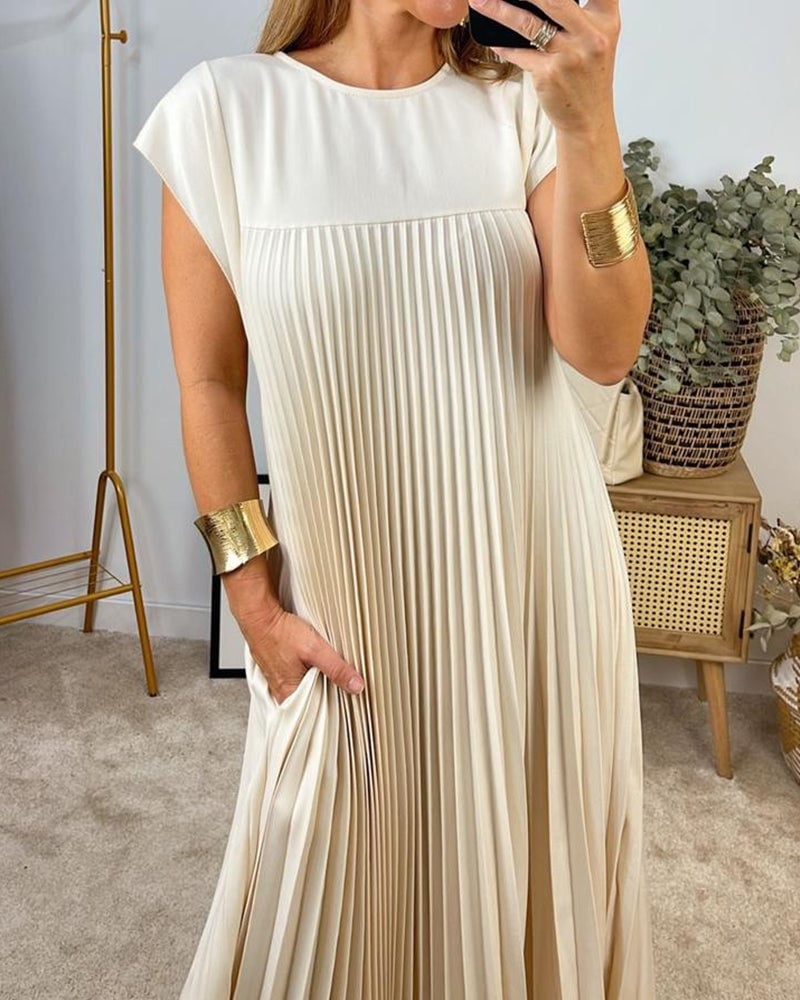 Julia | Women's Elegant Pleated Maxi Dress