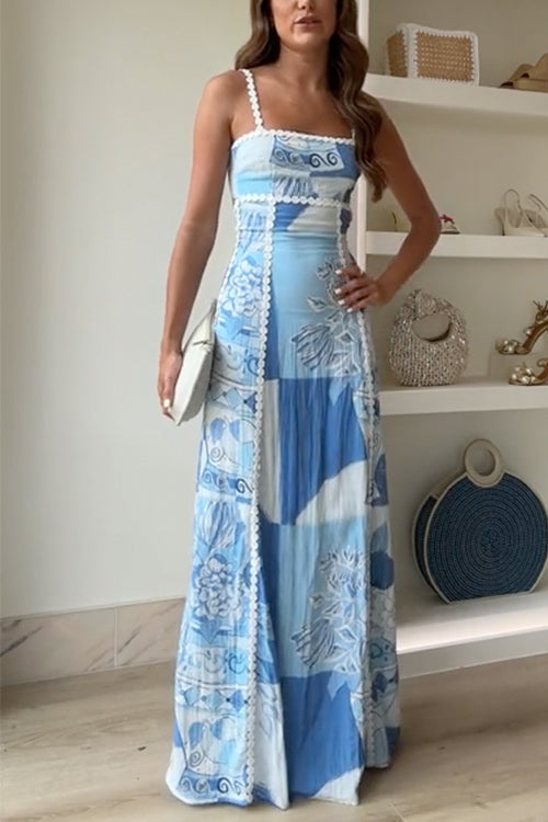 Octavia | Women’s Printed Wedding Guest Maxi Dress