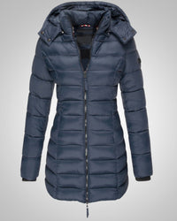 Freya | Women's Long Hooded Down Winter Jacket