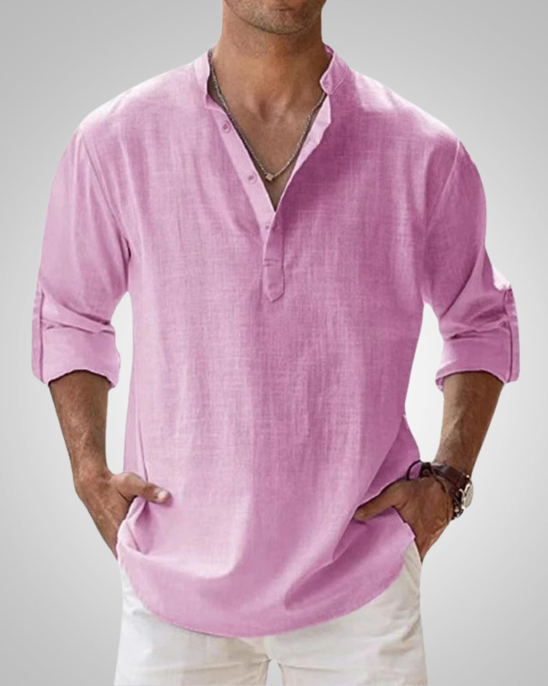 Kevin | Men's Lightweight Casual Henley Shirt