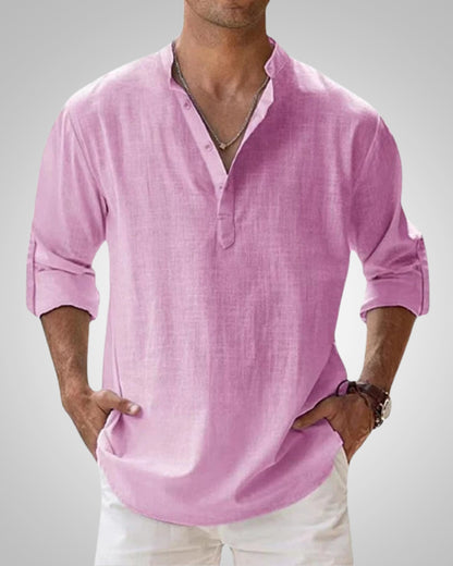 Kevin | Men's Lightweight Casual Henley Shirt