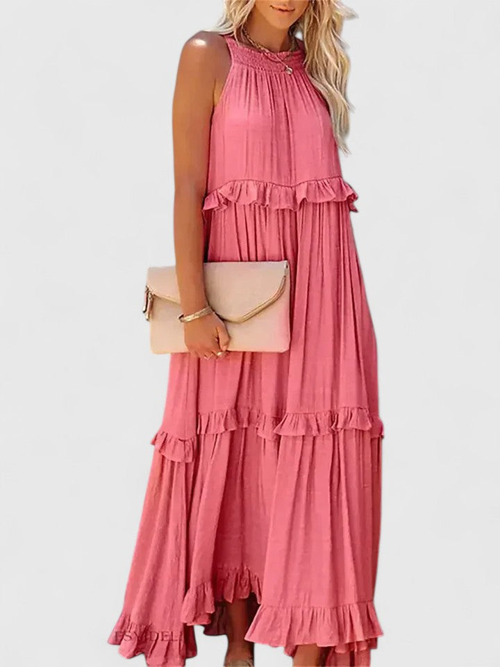 Amelie | Women's Elegant Draped Maxi Dress