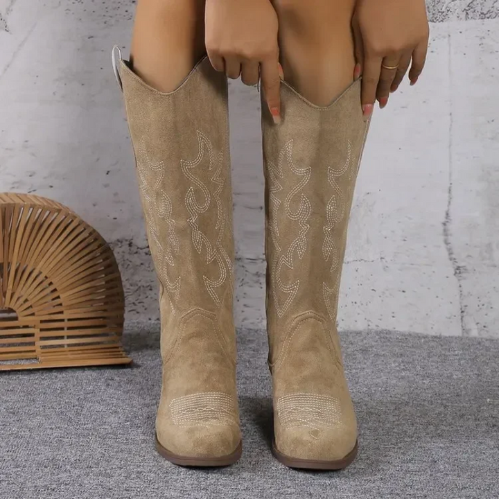Tinsley | Women’s Casual Rounded Toe Cowboy Boots