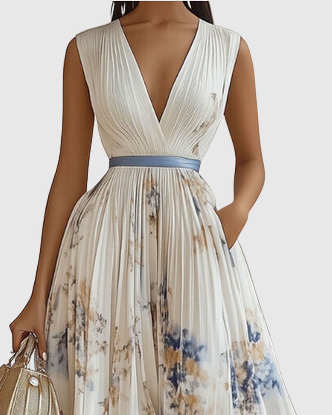 Harper | Women's Elegant Pleated A-line Dress