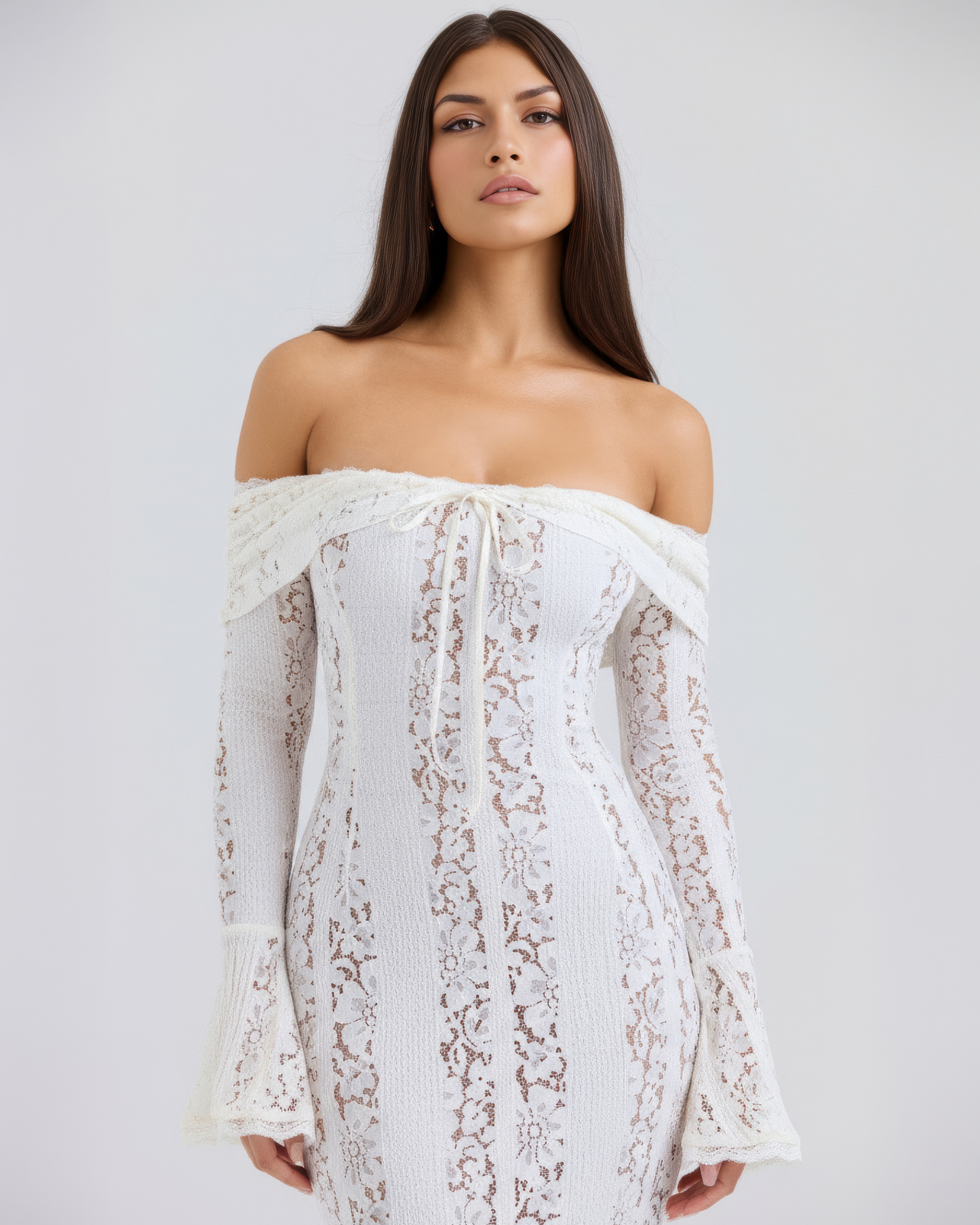 Isabella | Women's Off-Shoulder Maxi Wedding Guest Dress