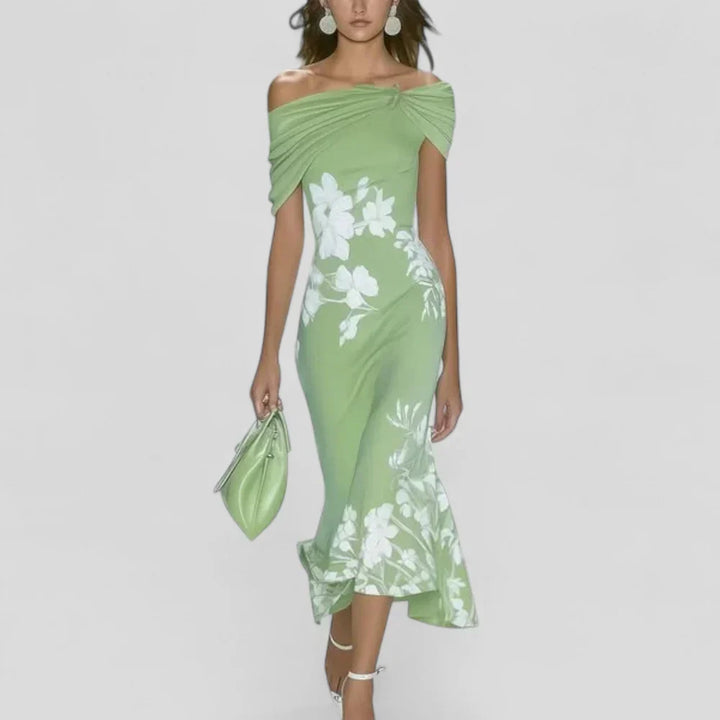 Danica | Women’s Elegant Floral Midi Dress