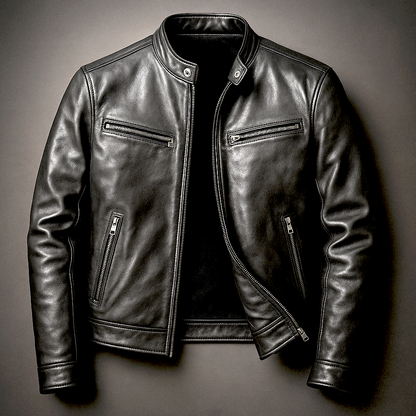 Fionn | Men's Vintage Leather Biket Jacket