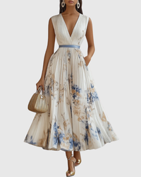 Harper | Women's Elegant Pleated A-line Dress