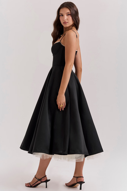 Marleen | Women’s Sophisticated Spaghettistrap Wedding Guest Dress