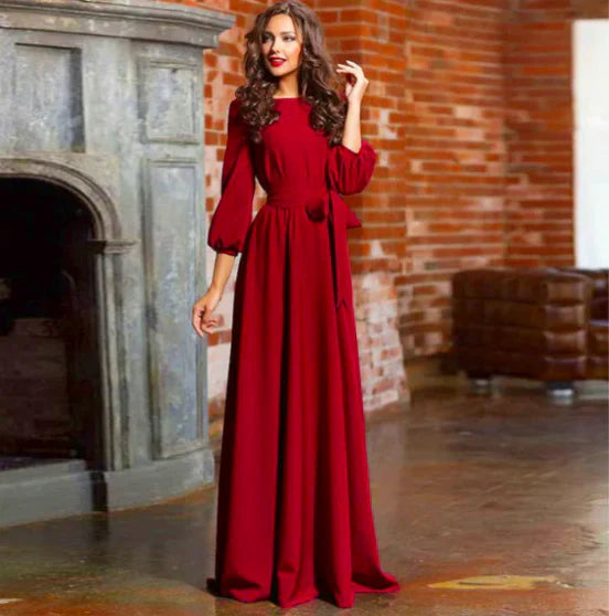 Agnes | Women Long Sleeve Wedding Guest Dress