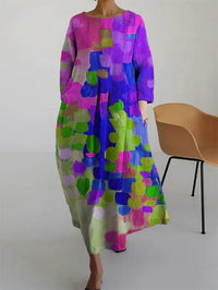 Anna | Women's Relaxed Fit Printed Maxi Dress