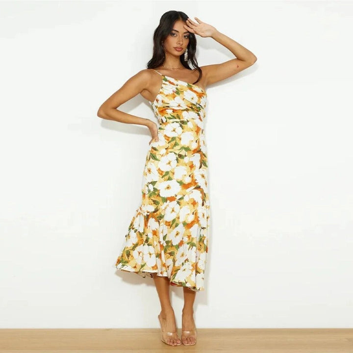 Daphne | Women’s One-Shoulder Bridesmaid Midi Dress