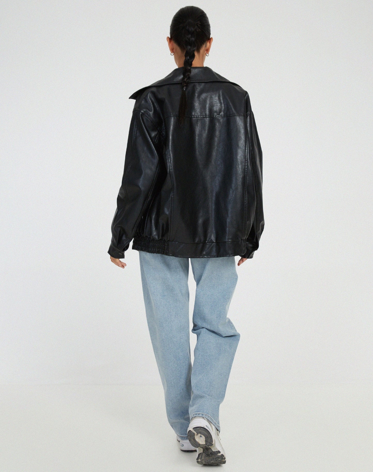 Grainne | Women's Vintage Oversized Leather Jacket