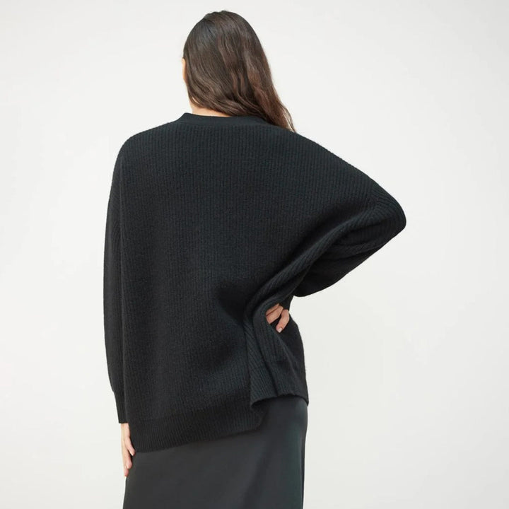 Kallie | Women’s V-Neck Ribbed Knit Cardigan