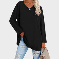 Aoibheann | Women's Casual Relaxed Fit V-neck Top