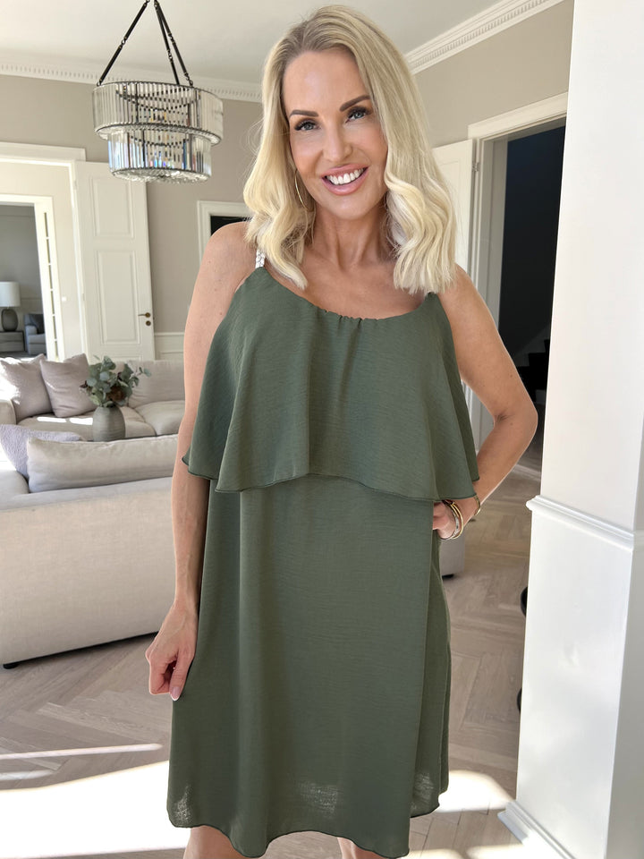 Yamileth | Women’s Braided Strap Summer Midi Dress