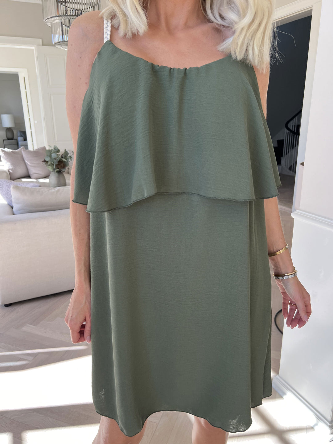 Yamileth | Women’s Braided Strap Summer Midi Dress