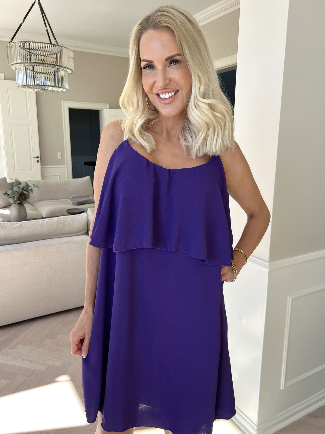 Yamileth | Women’s Braided Strap Summer Midi Dress