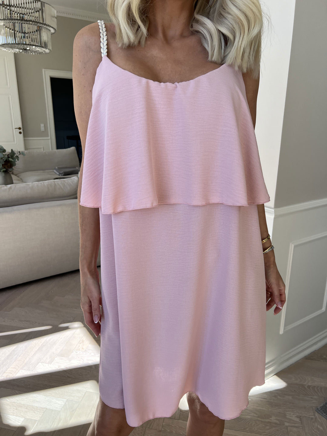 Yamileth | Women’s Braided Strap Summer Midi Dress