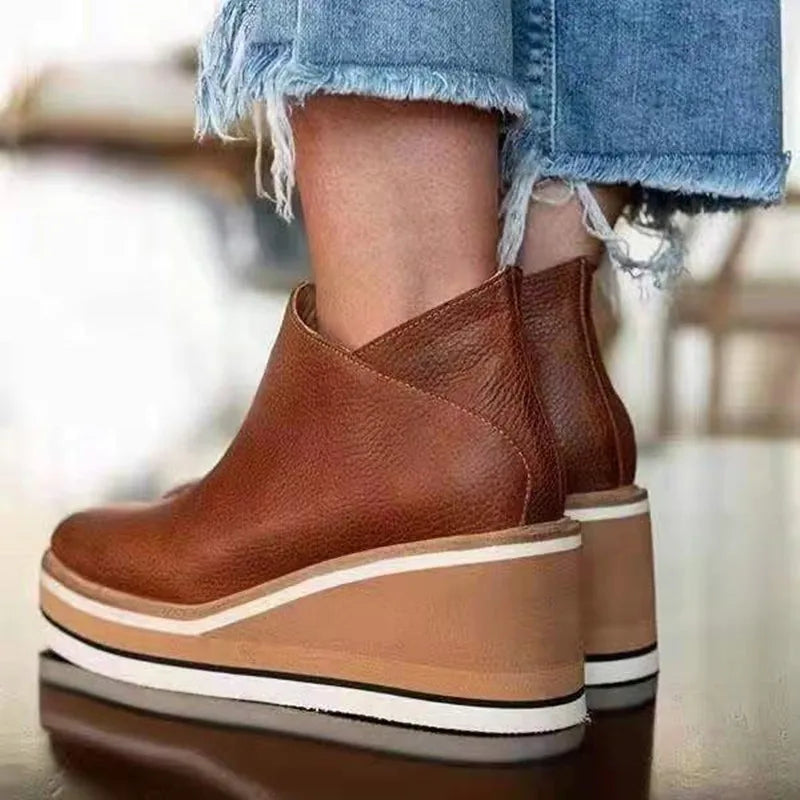 Nicole | Women's Slip On Orthopedic Ankle Boots