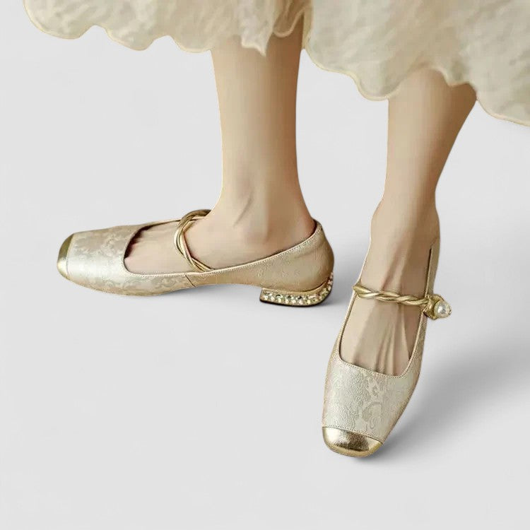 Sinead | Women Low Heel Shoes with Adjustable Strap