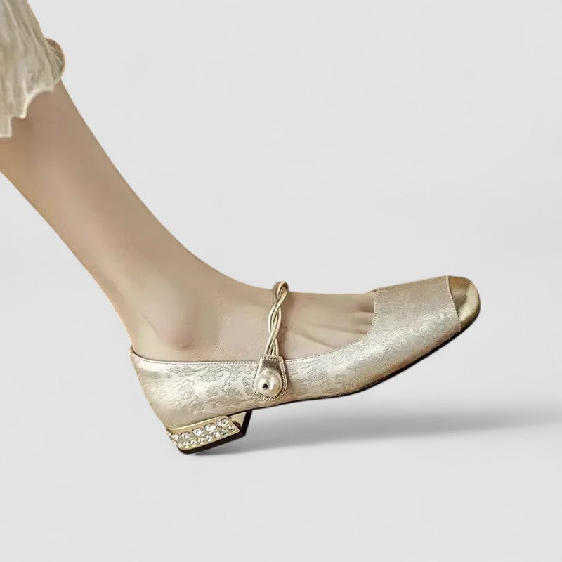 Sinead | Women Low Heel Shoes with Adjustable Strap
