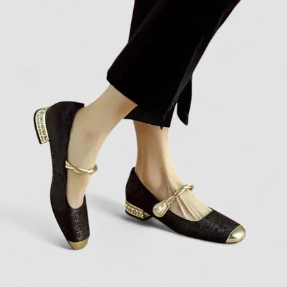 Sinead | Women Low Heel Shoes with Adjustable Strap