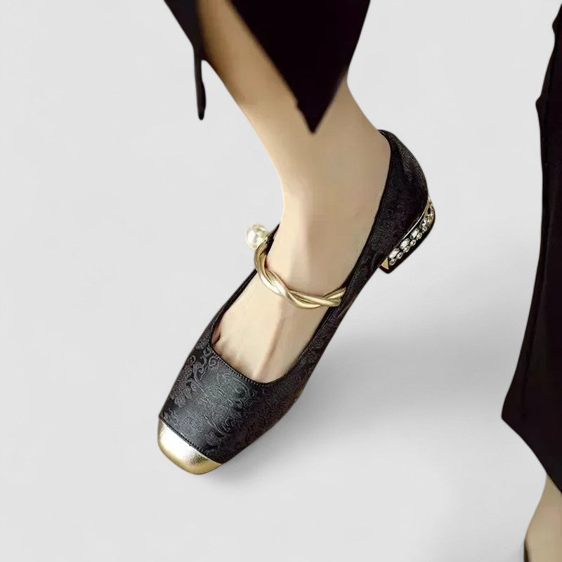 Sinead | Women Low Heel Shoes with Adjustable Strap
