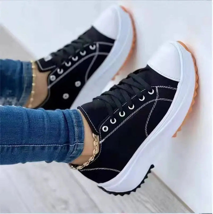 Aria | Women Platform Sneakers with Lace-Up Front