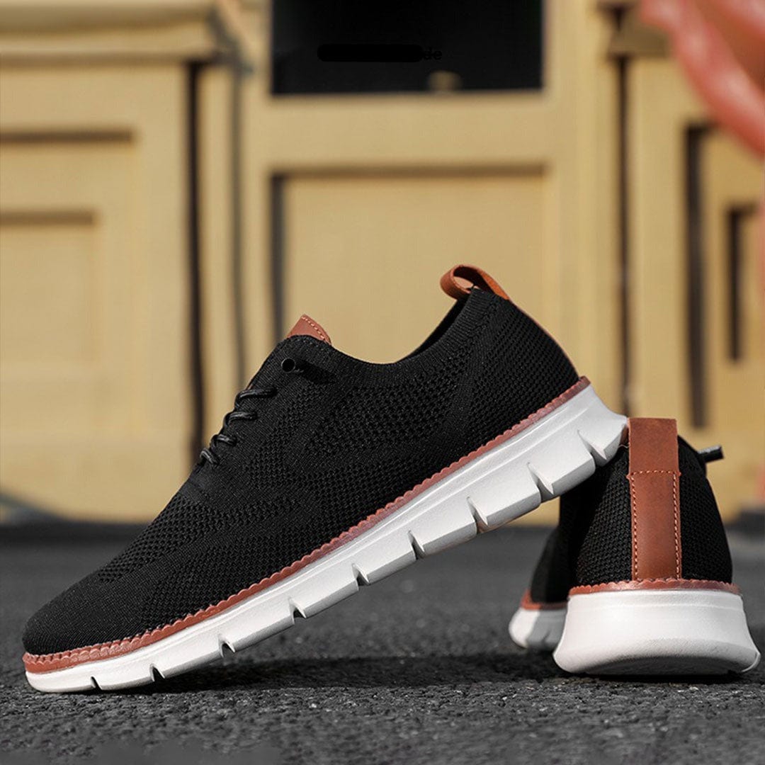 Cedric | Men Lace-Up Knit Sneakers with Orthopedic Sole