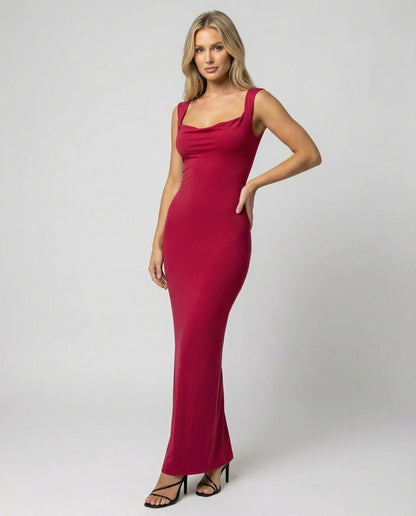 Bronagh | Women Evening Square Neck Maxi Dress