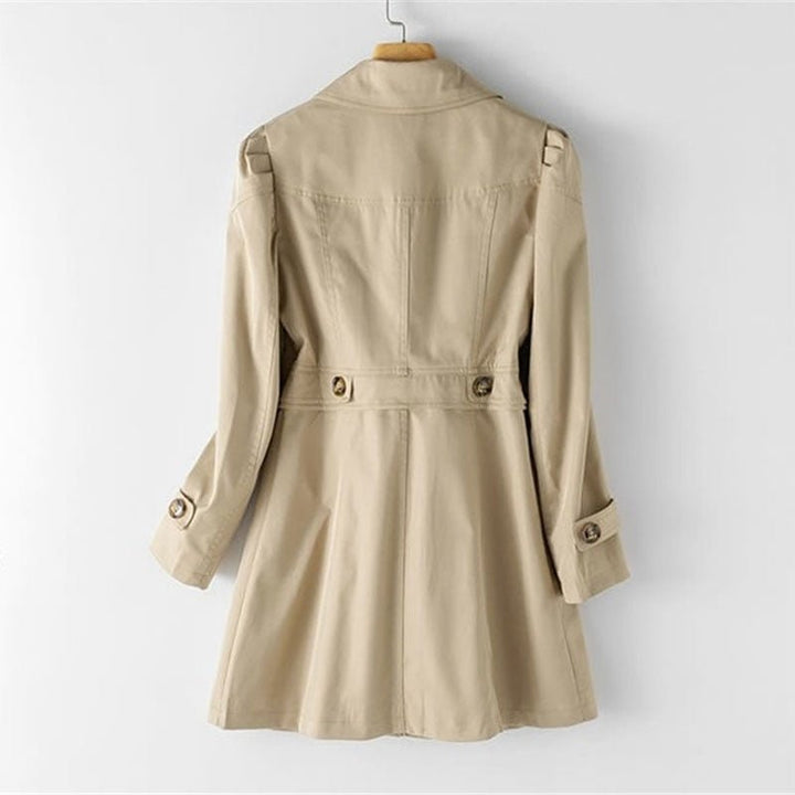 Aliza | Women’s Classic Tailored Trenchcoat with Buttons