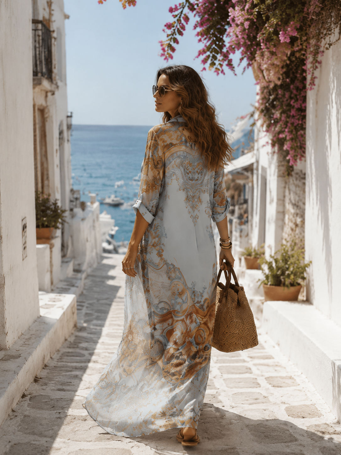 Lily | Women's Elegant Printed Maxi Dress