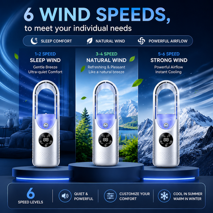 Portable Tower Fan | Bladeless Portable For Summer