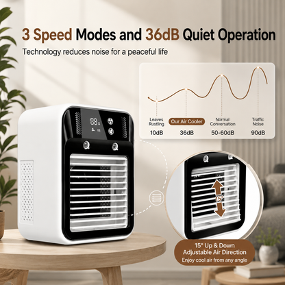 Ac Portable Air Cooler Fan | Evaporative Cooling Water Tank
