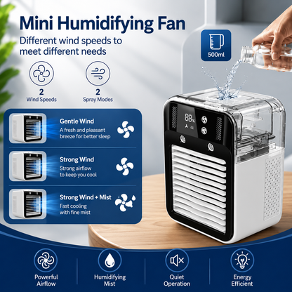 Ac Portable Air Cooler Fan | Evaporative Cooling Water Tank