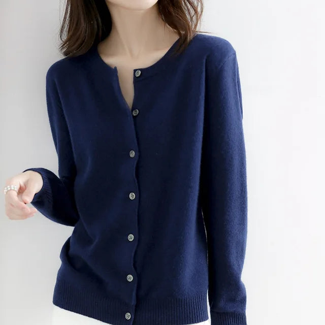Vesper | Women’s Round Neck Button-Up Cardigan