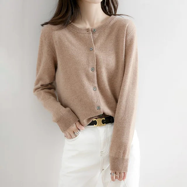 Vesper | Women’s Round Neck Button-Up Cardigan